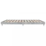 betonszürke szerelt fa ágykeret 200 x 200 cm