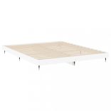 fehér szerelt fa ágykeret 120 x 200 cm