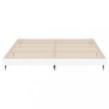 fehér szerelt fa ágykeret 120 x 200 cm