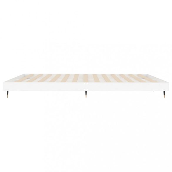 fehér szerelt fa ágykeret 120 x 200 cm