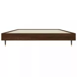 barna tölgy színű szerelt fa ágykeret matrac nélkül 100x200 cm