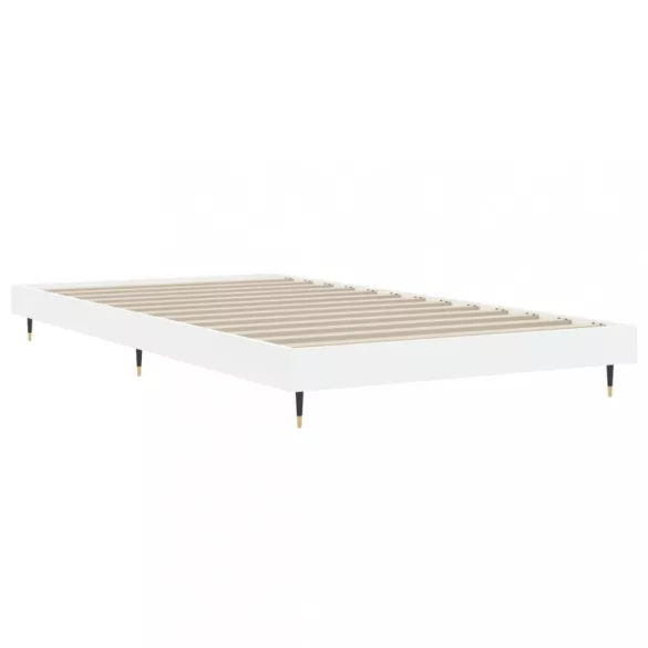fehér szerelt fa ágykeret 90 x 200 cm