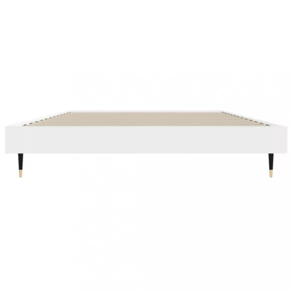 fehér szerelt fa ágykeret 90 x 200 cm