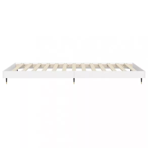 fehér szerelt fa ágykeret 90 x 200 cm