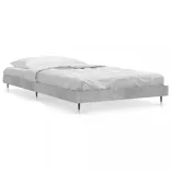 betonszürke szerelt fa ágykeret 90 x 200 cm