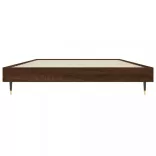 barna tölgy színű szerelt fa ágykeret matrac nélkül 90x200 cm