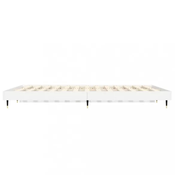 fehér szerelt fa ágykeret 140x190 cm