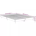 fehér szerelt fa ágykeret 140x190 cm