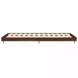 barna tölgy színű szerelt fa ágykeret matrac nélkül 90x190 cm