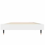 fehér szerelt fa ágykeret 75 x 190 cm
