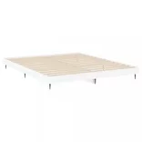 fehér szerelt fa ágykeret 200 x 200 cm