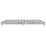 betonszürke szerelt fa ágykeret 200 x 200 cm