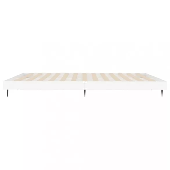 fehér szerelt fa ágykeret 150 x 200 cm