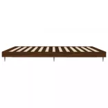 barna tölgy színű szerelt fa ágykeret matrac nélkül 120x200 cm