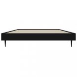 fekete szerelt fa ágykeret 100 x 200 cm