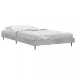 betonszürke szerelt fa ágykeret 90 x 200 cm