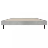 betonszürke szerelt fa ágykeret 90 x 200 cm