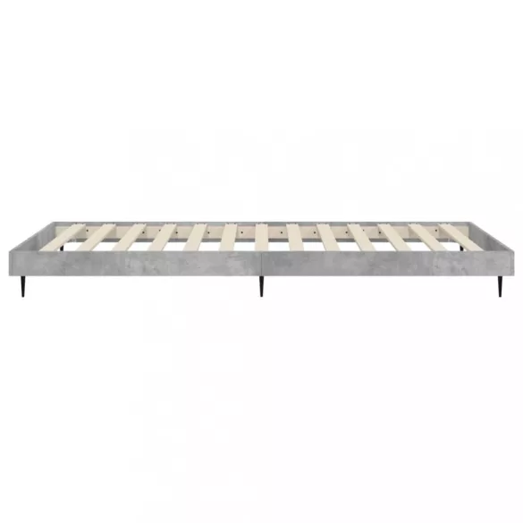 betonszürke szerelt fa ágykeret 90 x 200 cm