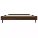 barna tölgy színű szerelt fa ágykeret matrac nélkül 90x200 cm