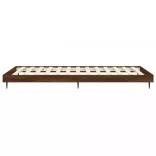 barna tölgy színű szerelt fa ágykeret matrac nélkül 90x200 cm