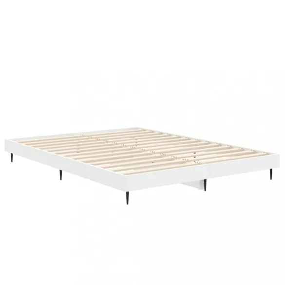 fehér szerelt fa ágykeret 135 x 190 cm