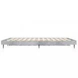 betonszürke szerelt fa ágykeret 135 x 190 cm