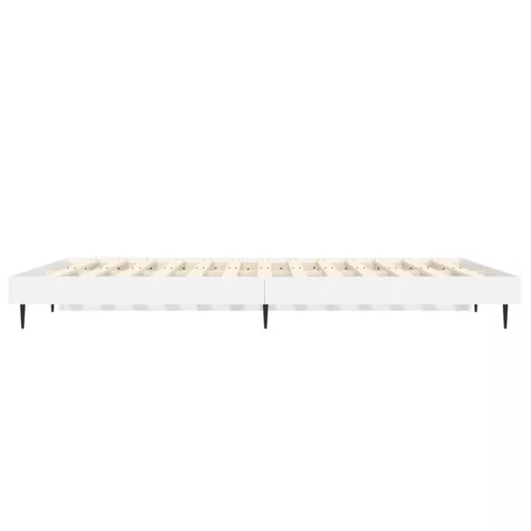 fehér szerelt fa ágykeret 120 x 190 cm