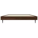 barna tölgy színű szerelt fa ágykeret matrac nélkül 90x190 cm