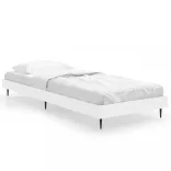 fehér szerelt fa ágykeret 75 x 190 cm