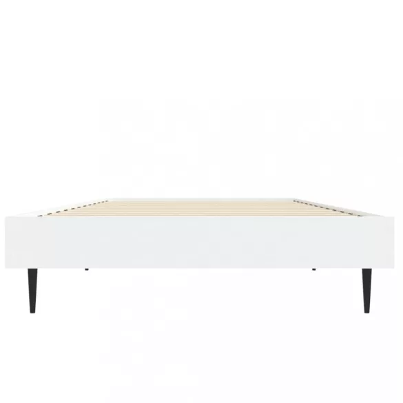 fehér szerelt fa ágykeret 75 x 190 cm