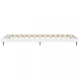 fehér szerelt fa ágykeret 75 x 190 cm