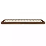 barna tölgy színű szerelt fa ágykeret matrac nélkül 75x190 cm
