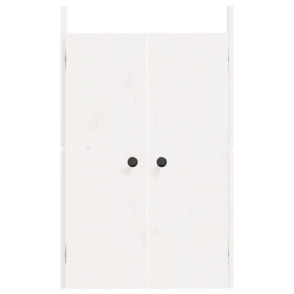 fehér tömör fenyőfa MEPPEL kültéri konyhaszekrény ajtó 50 x 9 x 82 cm