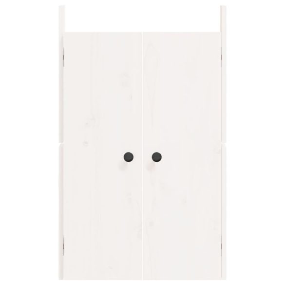 2 db fehér tömör fenyőfa MEPPEL kültéri konyhaszekrény ajtó 50x9x82 cm
