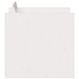 fehér tömör fenyőfa kerti kanapé 79 x 60 x 62 cm