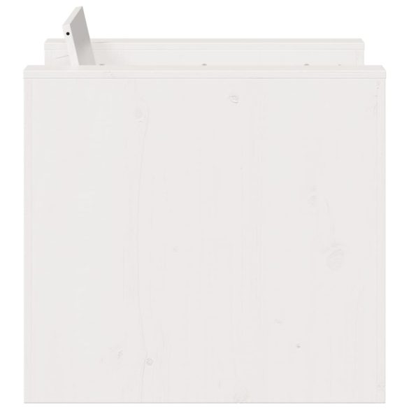 fehér tömör fenyőfa kerti kanapé 79 x 60 x 62 cm