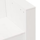 fehér tömör fenyőfa kerti kanapé 79 x 60 x 62 cm