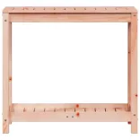 tömör duglászfenyő ültetőasztal polccal 82,5 x 35 x 75 cm