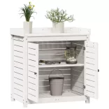 fehér tömör fenyőfa ültetőasztal polccal 82,5 x 50 x 86,5 cm