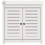 fehér tömör fenyőfa ültetőasztal polccal 82,5 x 50 x 86,5 cm