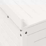 fehér tömör fenyőfa ültetőasztal polccal 82,5 x 50 x 86,5 cm