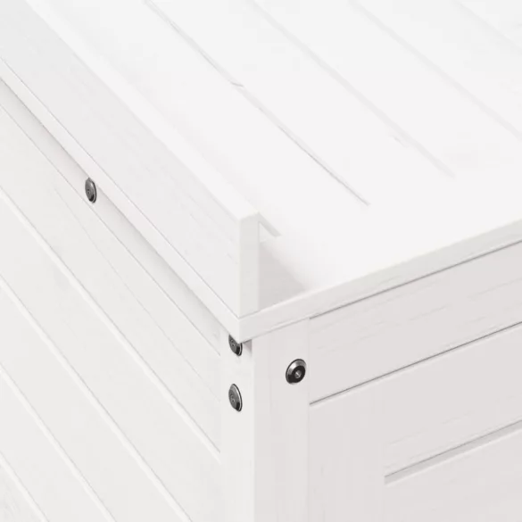 fehér tömör fenyőfa ültetőasztal polccal 82,5 x 50 x 86,5 cm