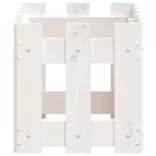 fehér tömör fenyő növénytartó léces kialakítással 60x30x30 cm