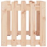 tömör fenyőfa kerti magaságyás kerítéssel 100x50x50 cm