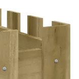 impregnált fenyőfa kerti magaságyás kerítéssel 150x50x50 cm