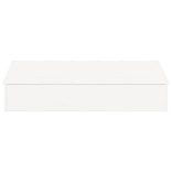 fehér tömör fenyőfa homokozó fedővel 111 x 111 x 19,5 cm