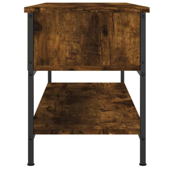 füstös tölgy színű szerelt fa TV-szekrény 100 x 35 x 45 cm