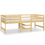 tömör fenyőfa ágy matrac nélkül 90 x 200 cm