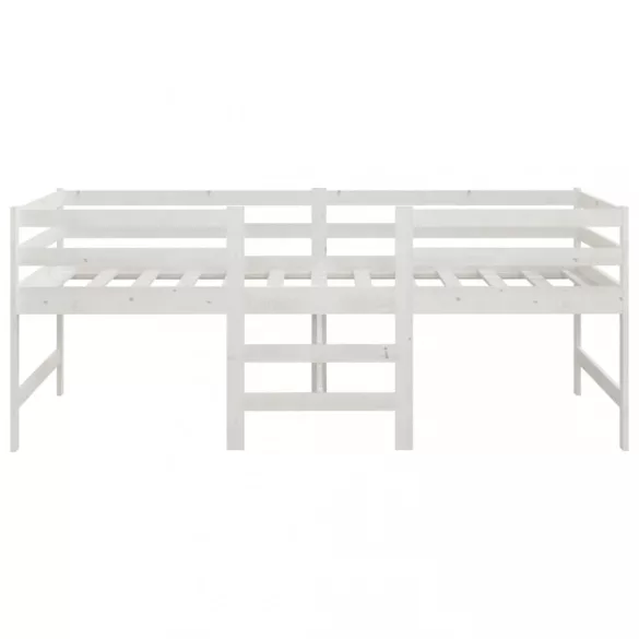 fehér tömör fenyőfa ágy matrac nélkül 90 x 200 cm