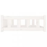 fehér tömör fenyőfa kutyaágy 105,5x75,5x28 cm